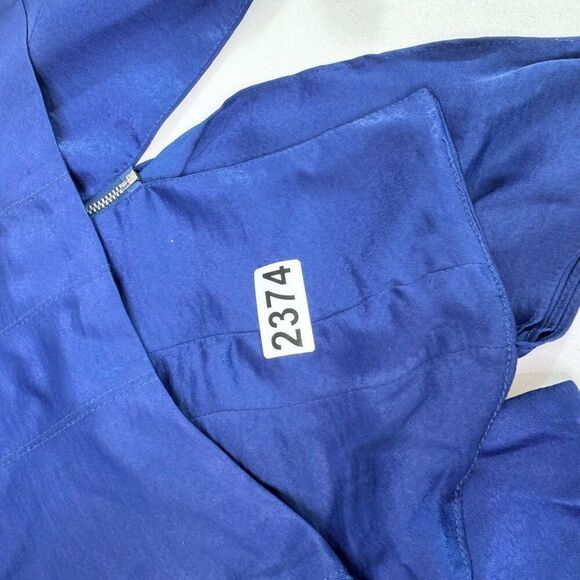 BCBGMaxazria Flora Jacket Womens XS Blue Cascade Collar Full Zip Blazer New - Picture 9 of 10